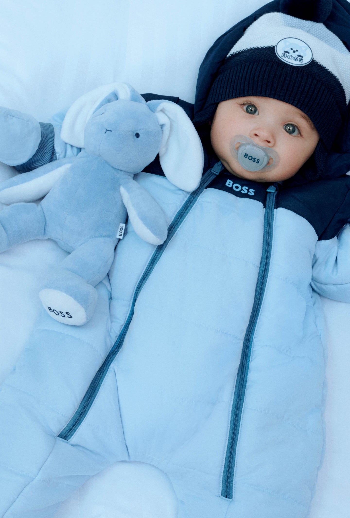 Boss Bébé Garçons Costume de ski Bleu Clair