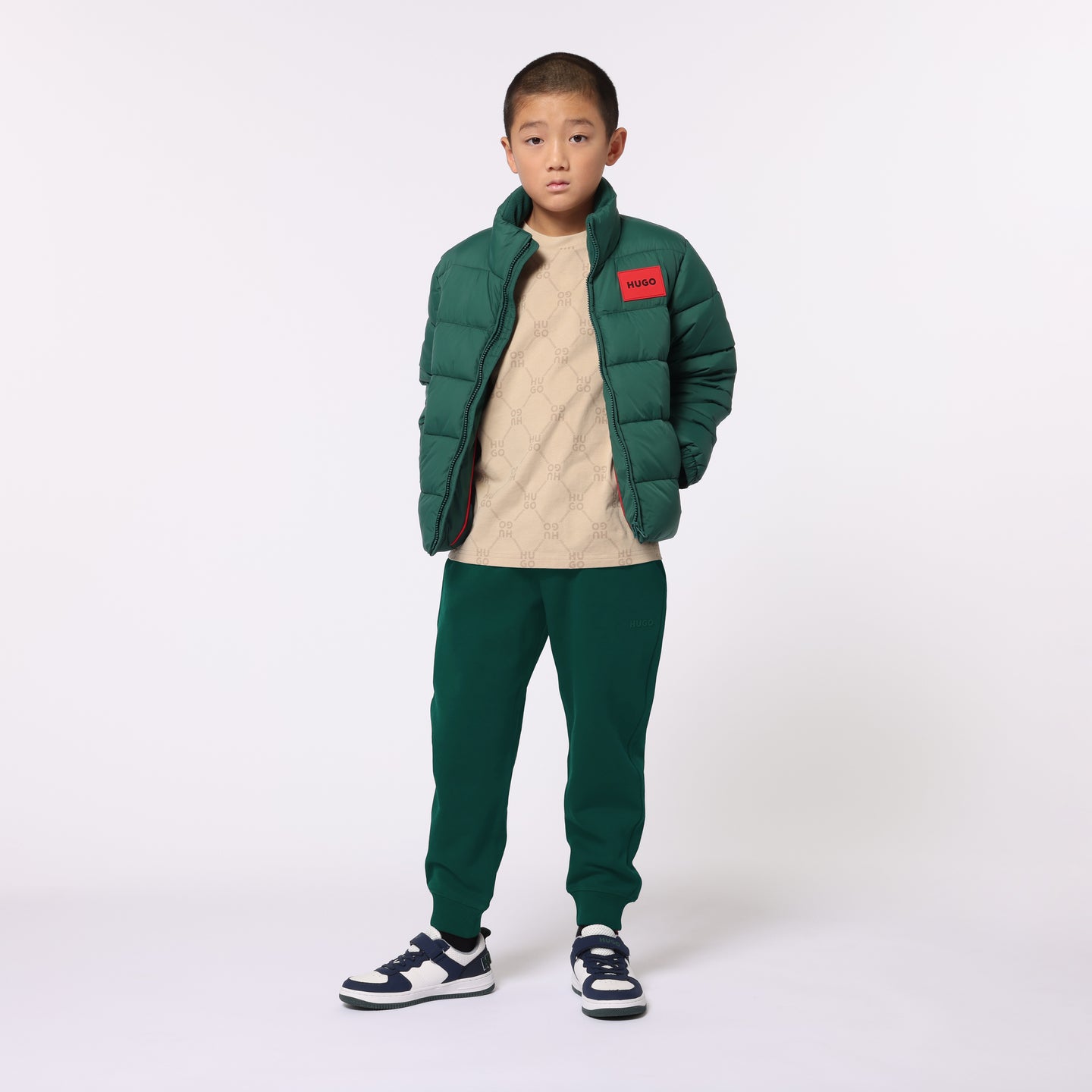 Hugo Children's Boys Winter Gackets Dark Green