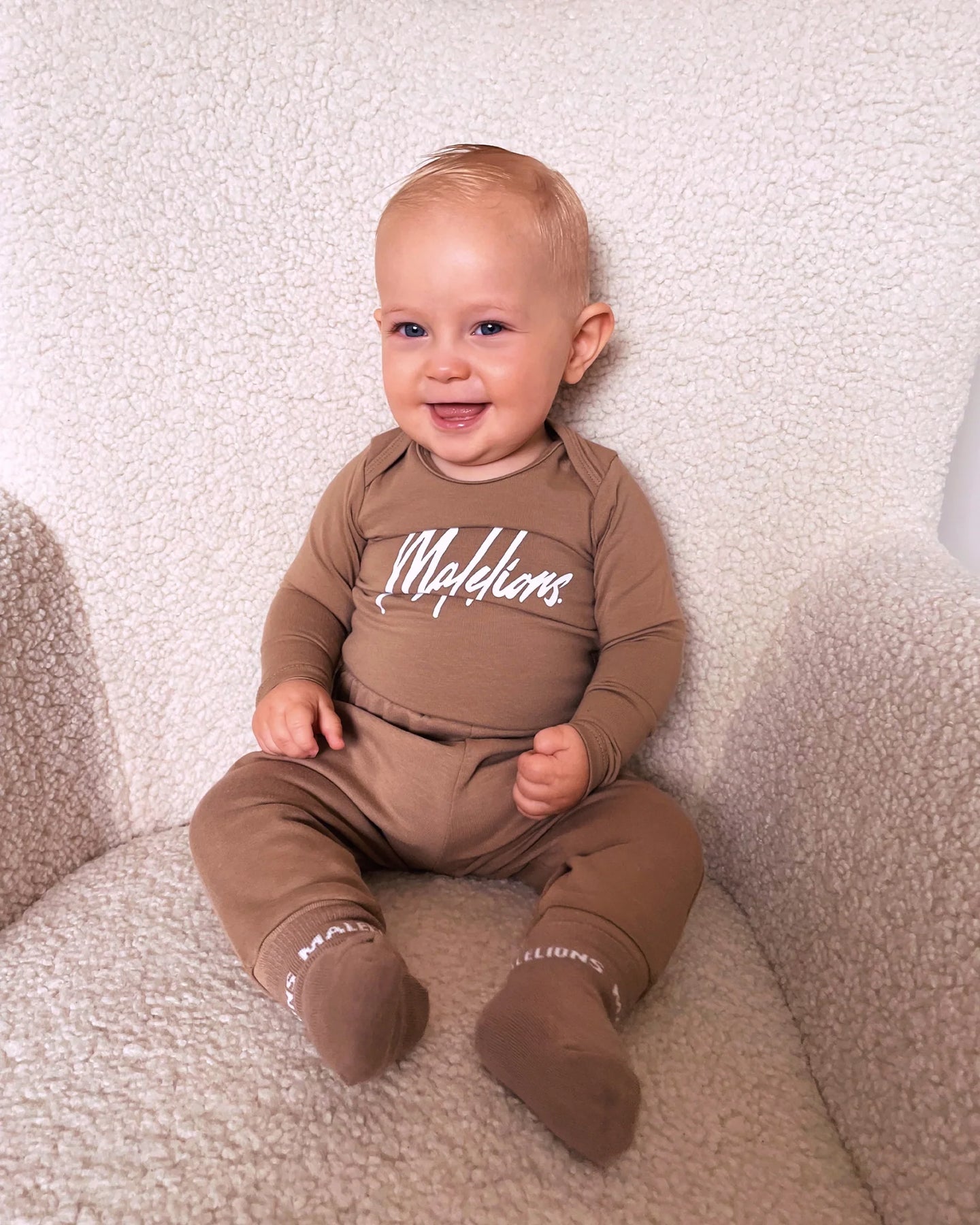 Malelioni baby Unisex Tuta in scatola Beige