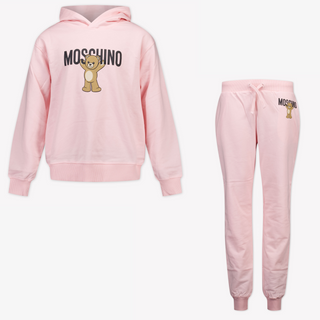 Moschino Kinder Unisex Jogging Anzug Hellrosa
