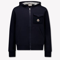 Moncler niños Chicos Cárdigan en Navy