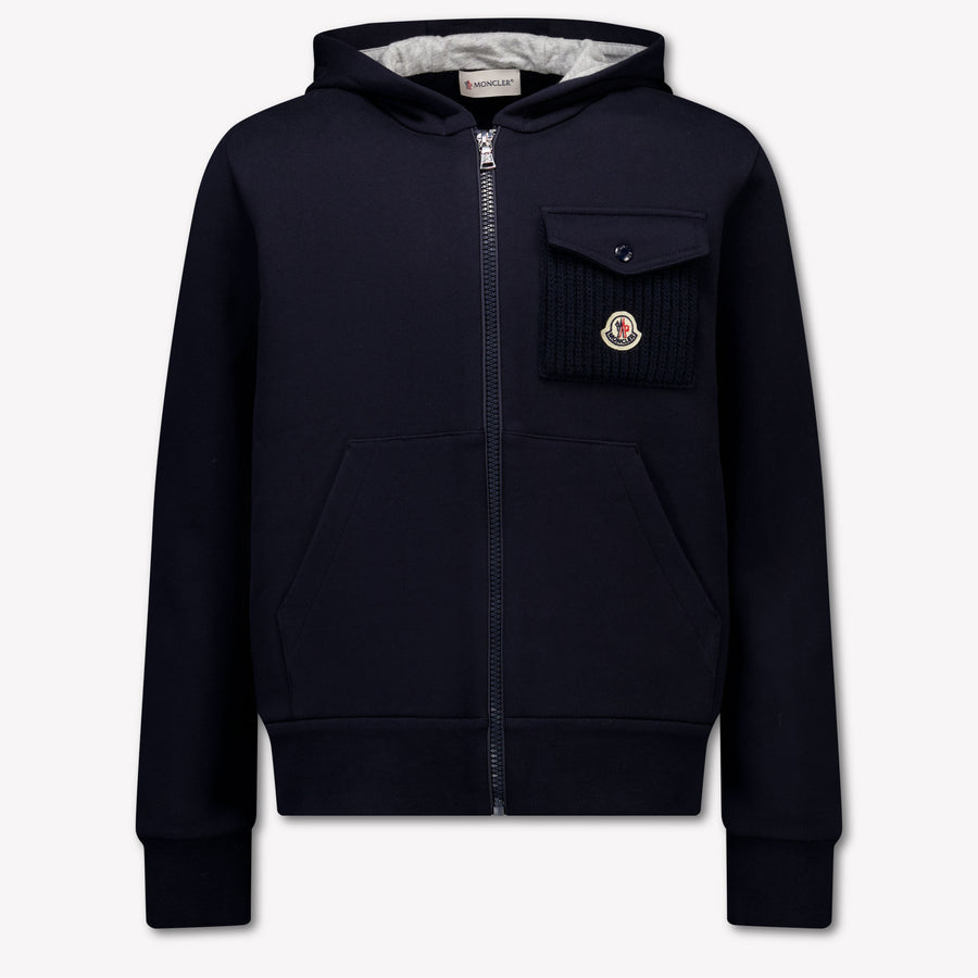 Moncler niños Chicos Cárdigan en Navy