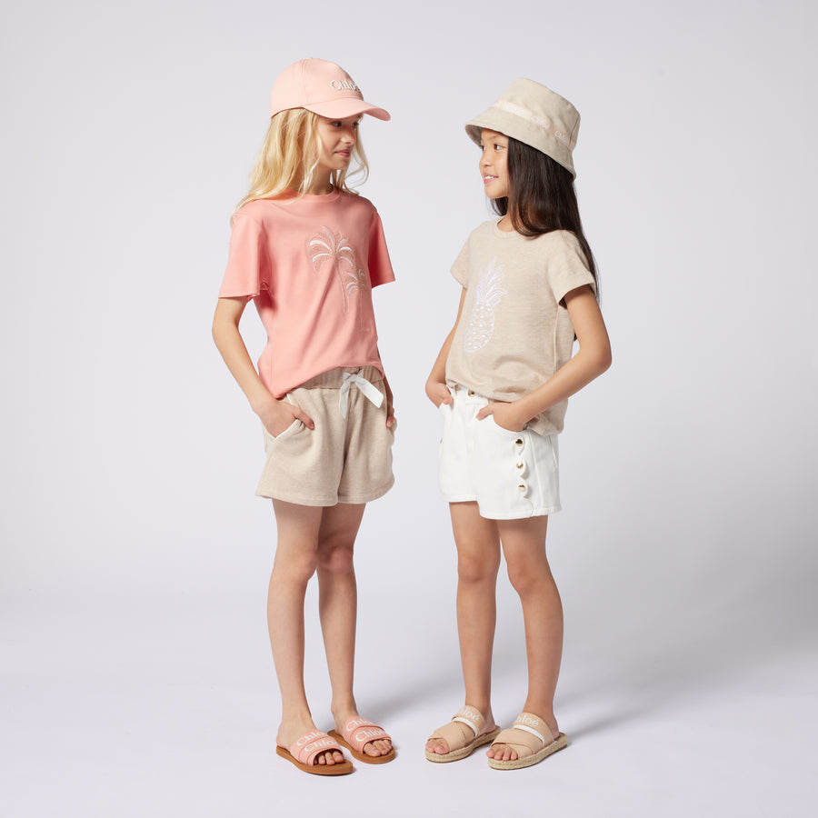 Chloe Filles Pantoufles dans Beige
