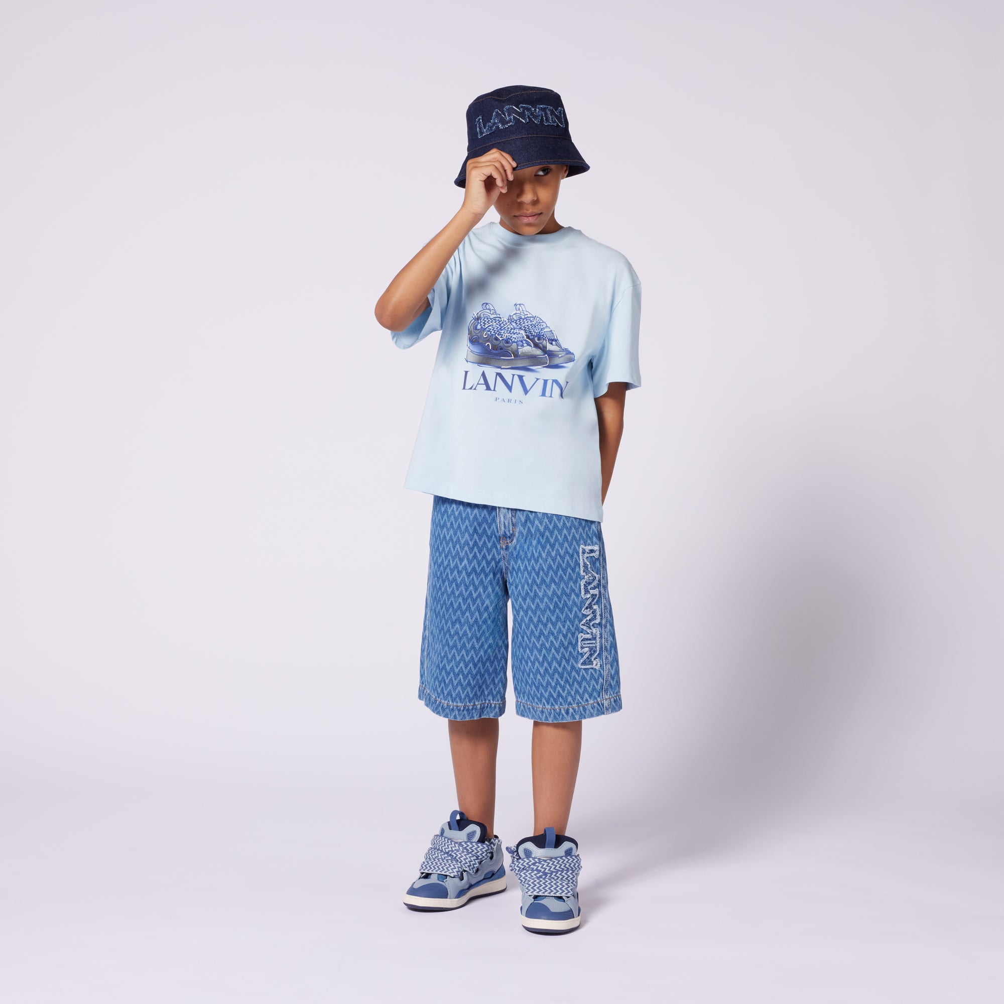 Lanvin Kinder Unisex Camiseta en Azul Claro