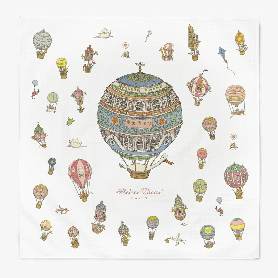 Atelier Choux Baby Unisex Carré 100x100 CM in White