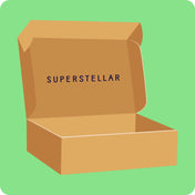 Caja de envío superestlaria usada (opción sostenible)