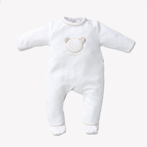 First Baby Unisex Box Suit  White