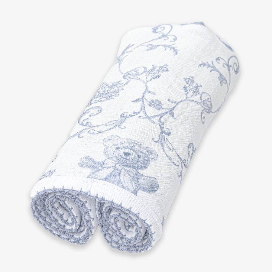 First Baby Jungen Tuch 70x70CM in Blau