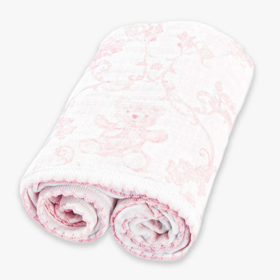 First Baby Mädchen Tuch 70x70CM in Rosa