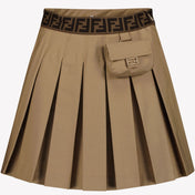 Fendi Children's Girls Skirt Beige