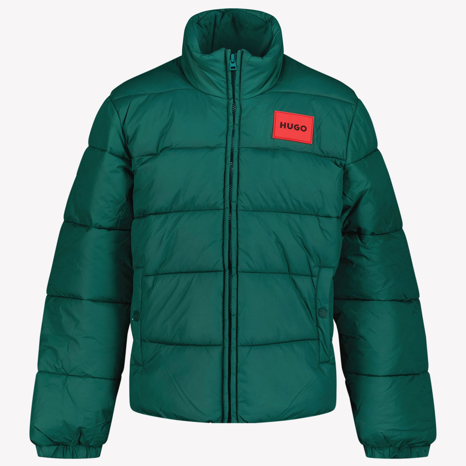 Hugo Kinder Garçons Manteau d'hiver Vert Foncé