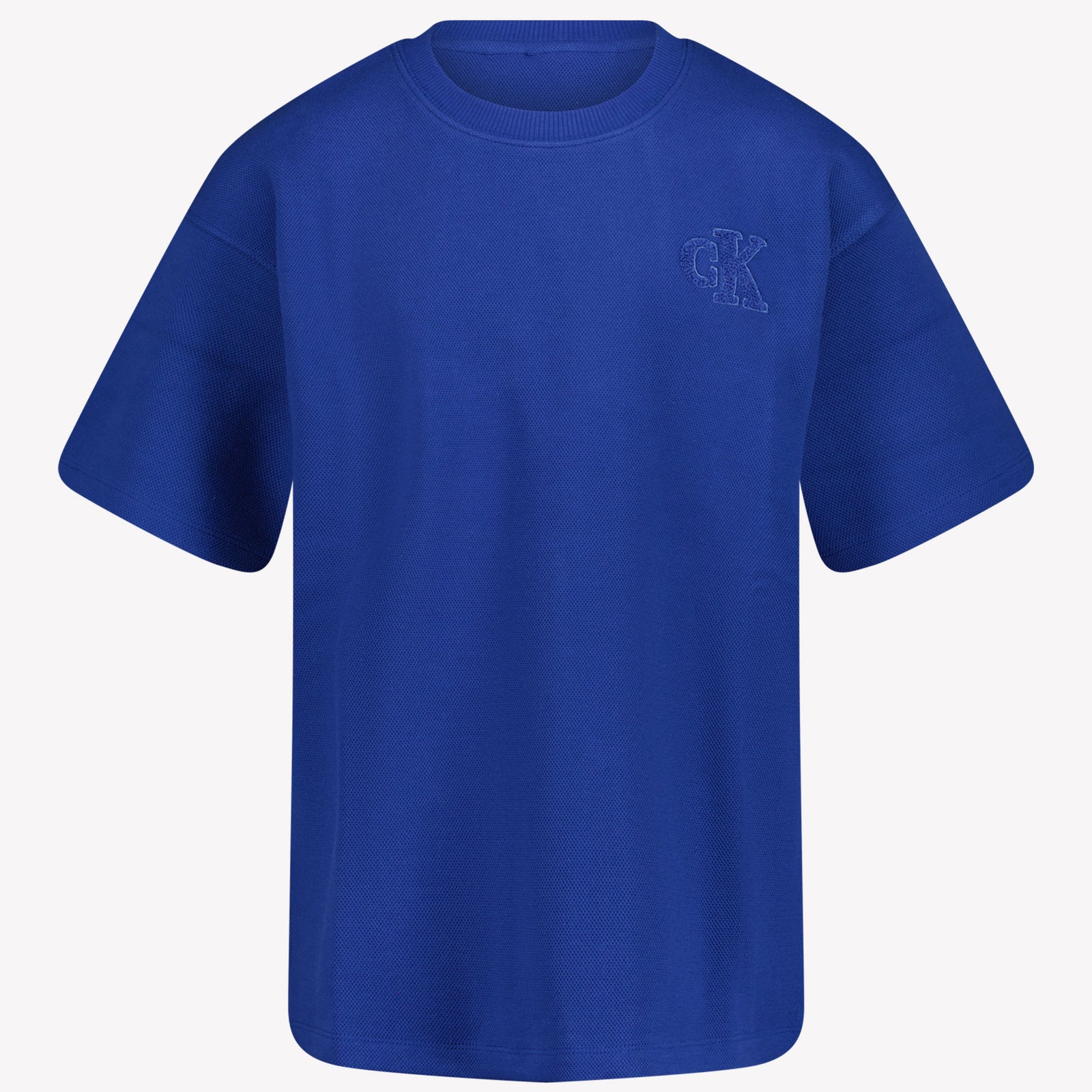 Calvin Klein Garçons T-shirt Bleu Cobalt