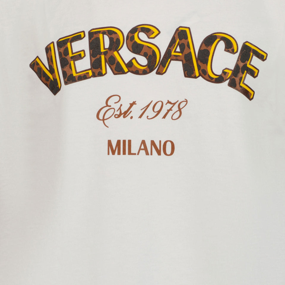 Versace Chicas Camiseta Blanco