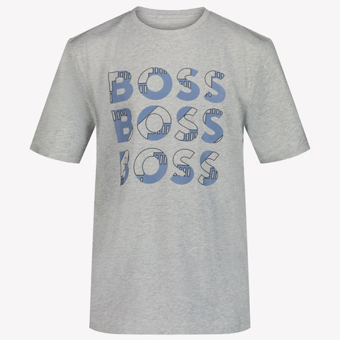 Boss Chicos Camiseta Gris