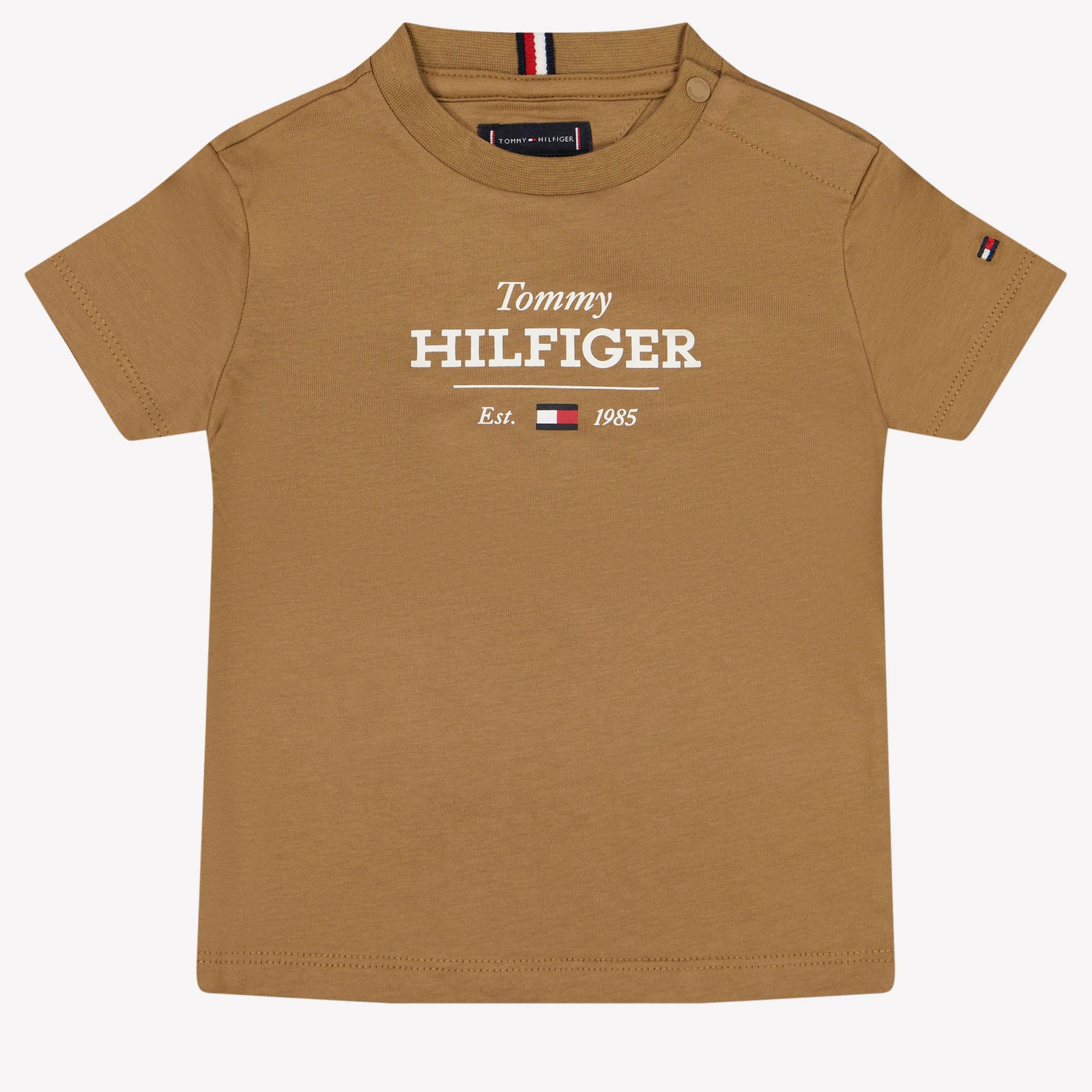 Tommy Hilfiger Bambino Ragazzi maglietta Cammello