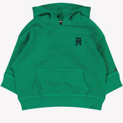Tommy Hilfiger bebé unisex suéter verde