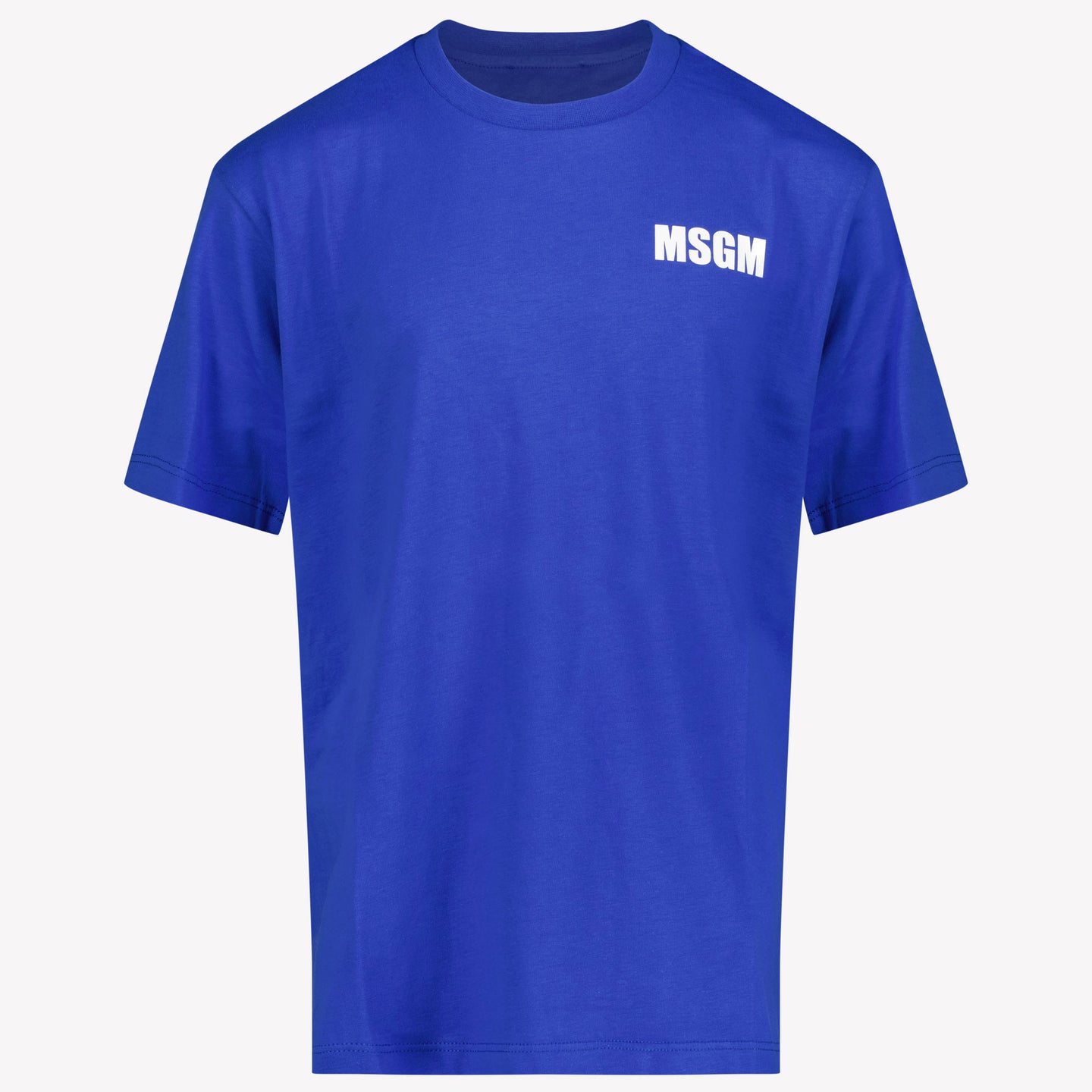 MSGM Unisexe T-shirt Bleu Cobalt