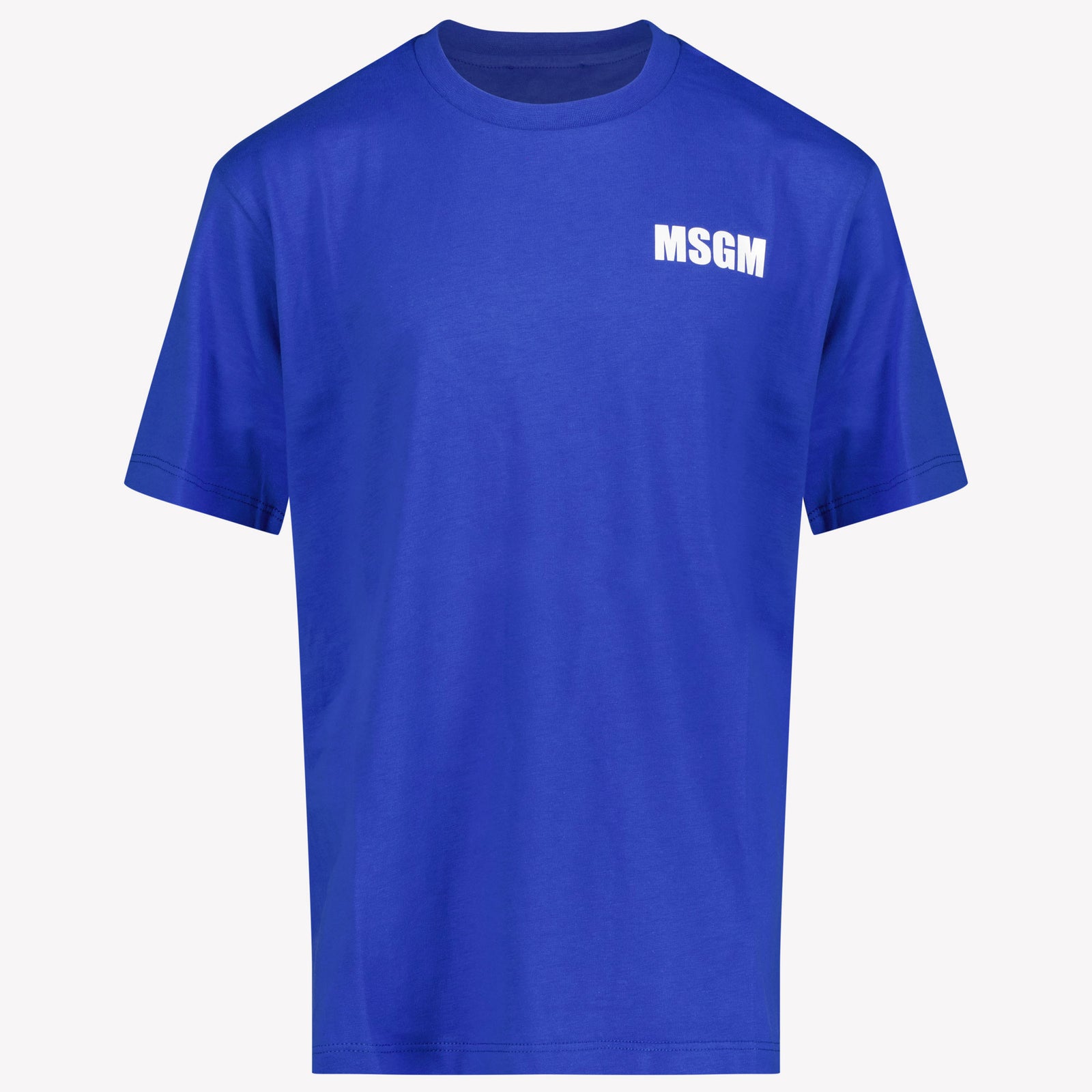 MSGM Unisex Maglietta Blu Cobalto