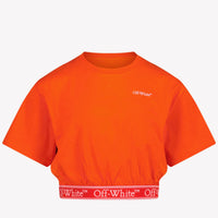 Off-White Kinder Mädchen T-Shirt Rot