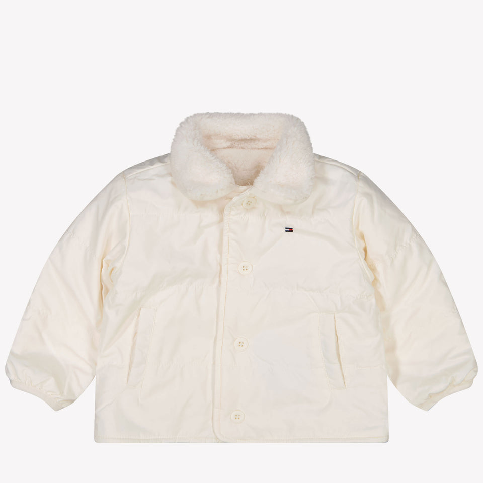 Fendi Baby faux fur jacket OffWhite