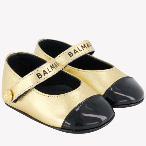 Balmain Zapatos de niñas de bebé oro