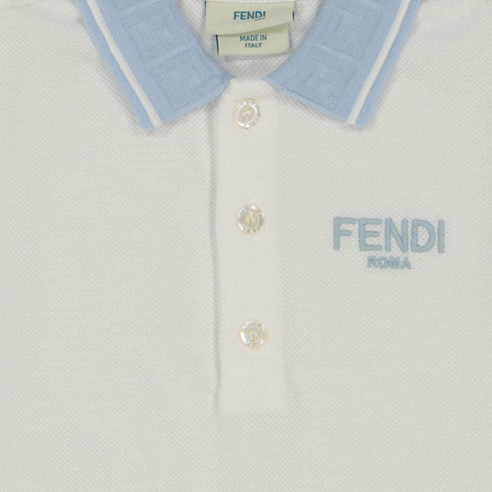 Fendi Baby Jungen Polo in Weiß