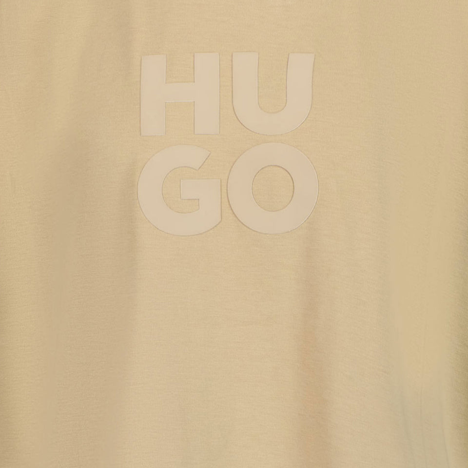 Hugo Kinder Chicos Camiseta Beige