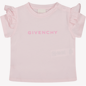 Givenchy baby piger t-shirt lyserosa
