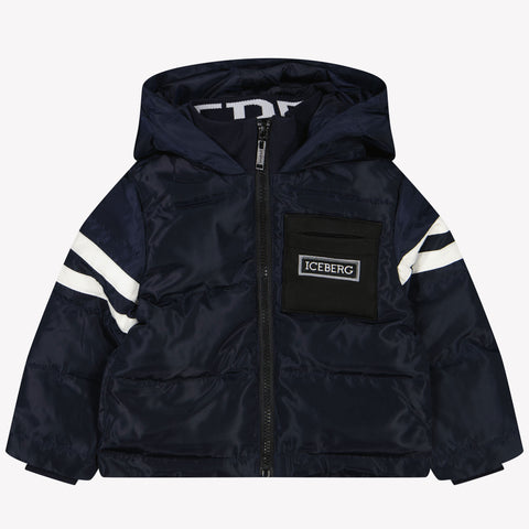 Iceberg Bebé Chicos Abrigo de invierno Navy