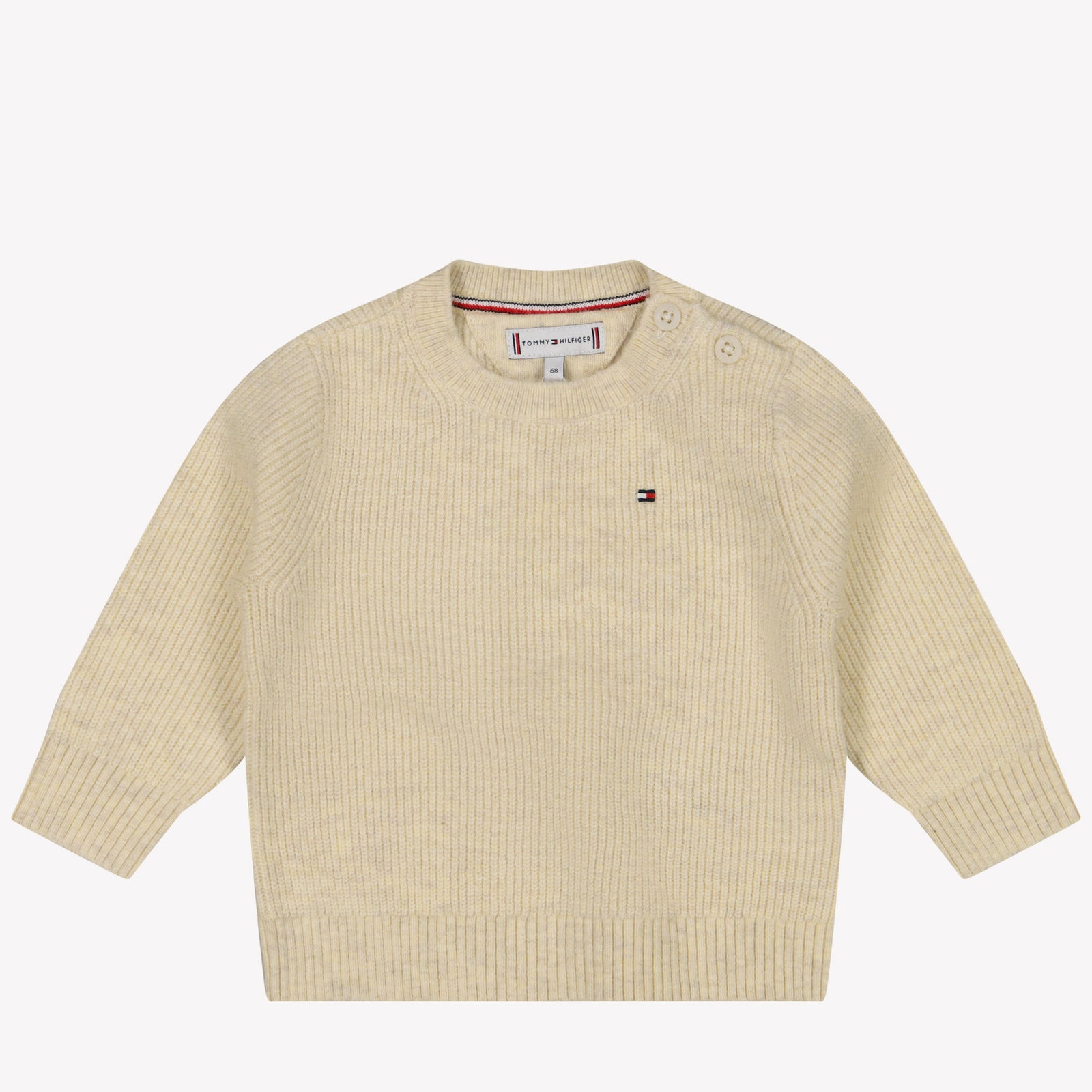 Tommy Hilfiger Bambino Unisex Maglione Beige Chiaro