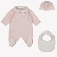 Fendi Baby Mädchen Boxanzug Hellrosa