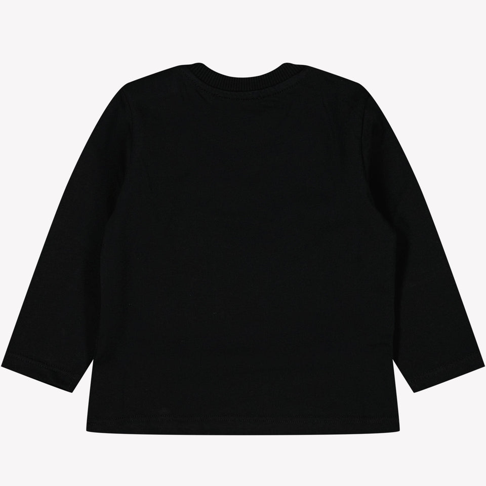 Moschino Baby Unisex T-shirt Zwart