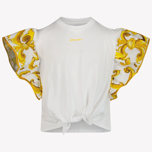 Dolce & Gabbana Meisjes T-shirt Wit 4Y