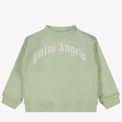 Palm Angels Baby Boys suéter menta