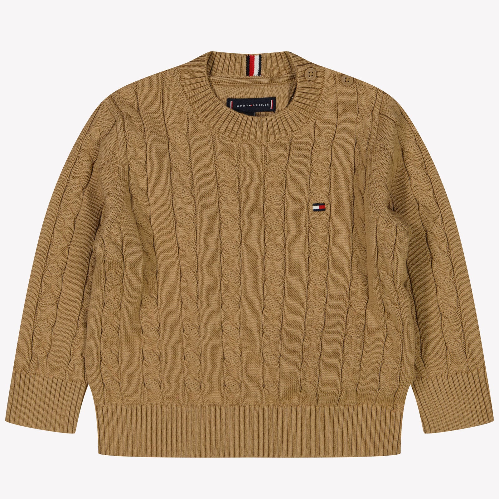 Tommy Hilfiger Bambino Ragazzi Maglione Cammello