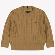 Tommy Hilfiger Bambino Ragazzi Maglione Cammello