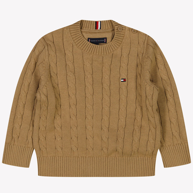 Tommy Hilfiger Bambino Ragazzi Maglione Cammello