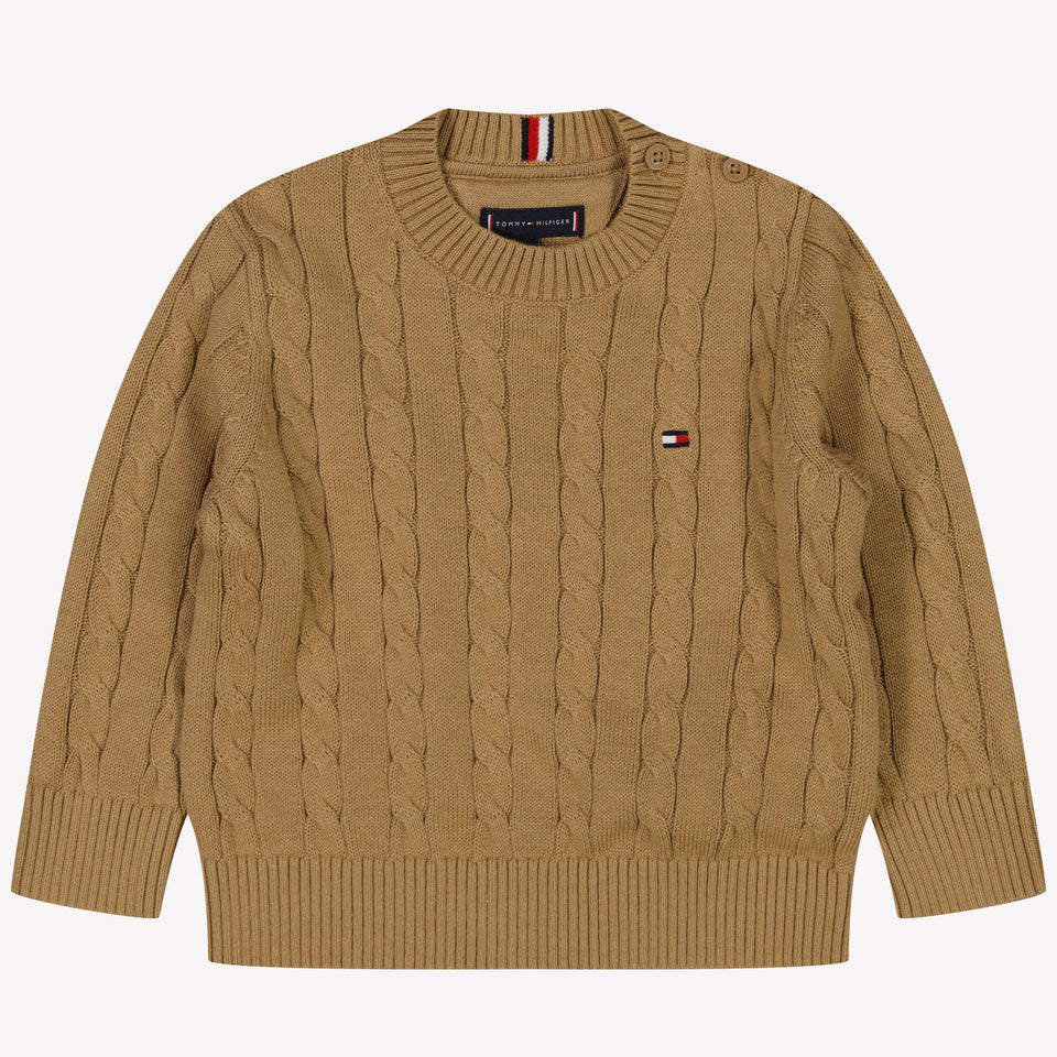 Tommy Hilfiger Bambino Ragazzi Maglione Cammello