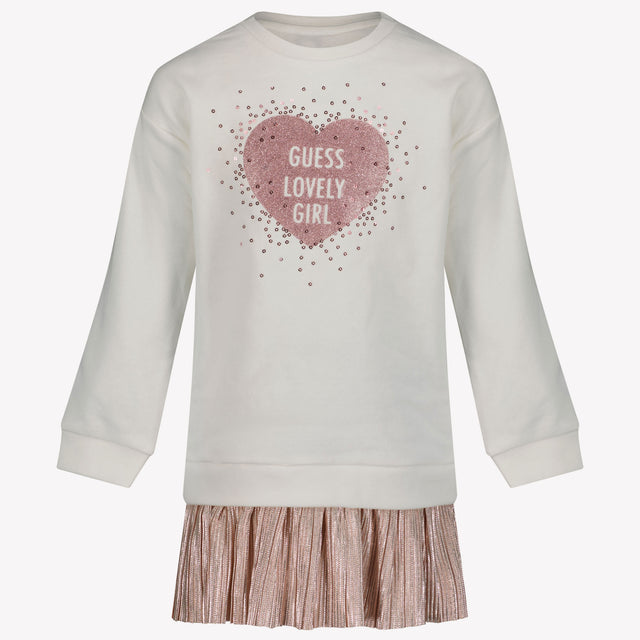 Guess Niño Chicas Vestido Blanco Roto