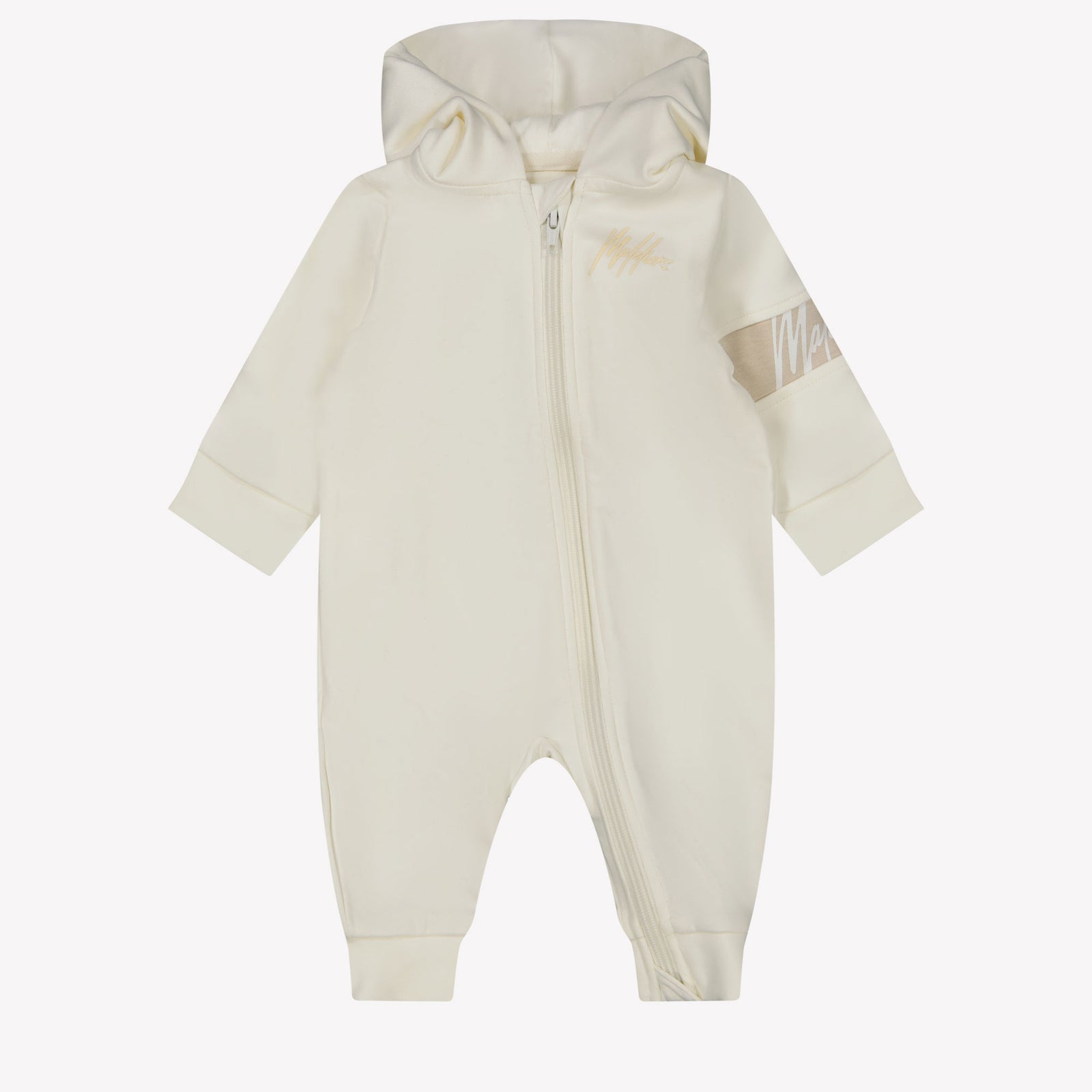 Malelions Bebé Unisex Traje de caja Blanco Roto