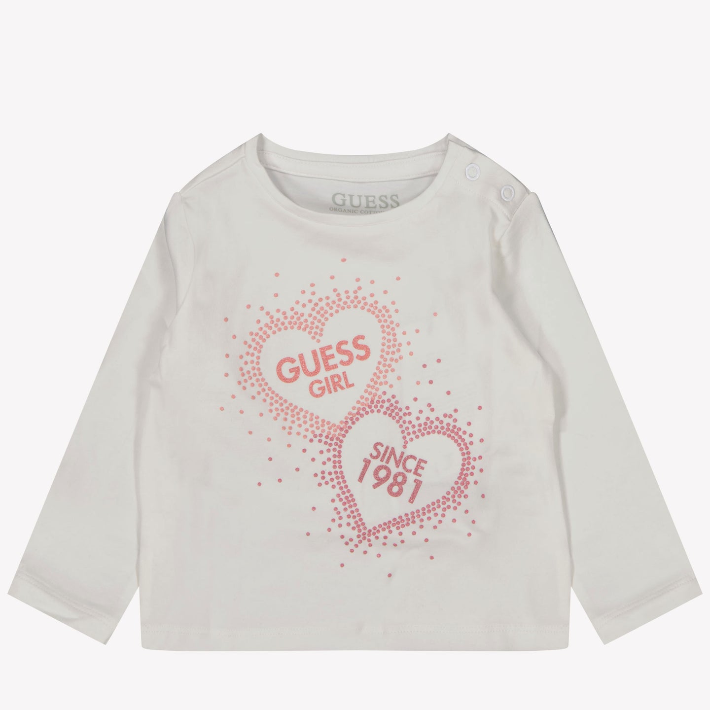 Guess Bébé Filles T-shirt de blanc