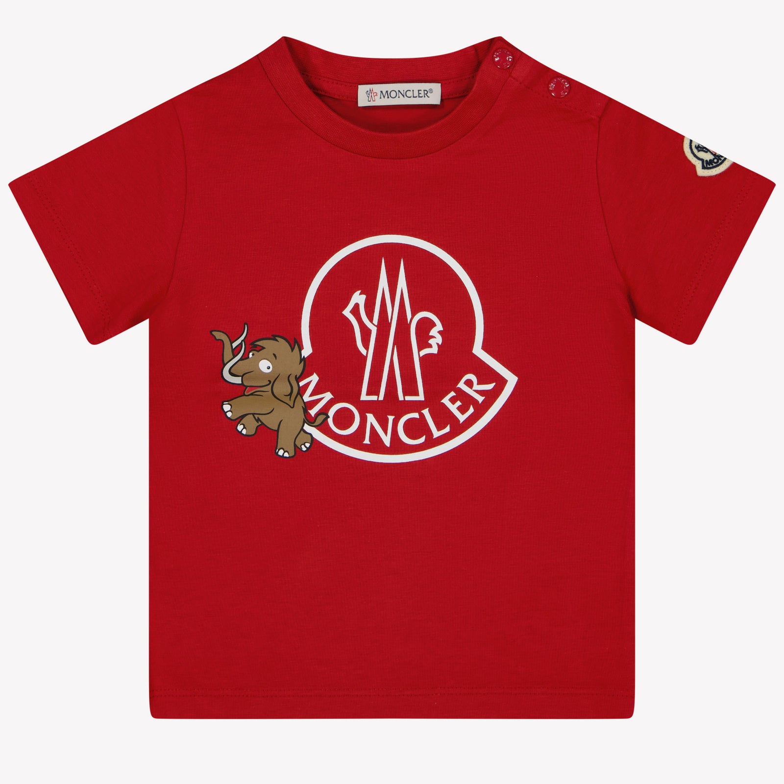 Moncler Bambino Ragazzi Maglietta Rosso