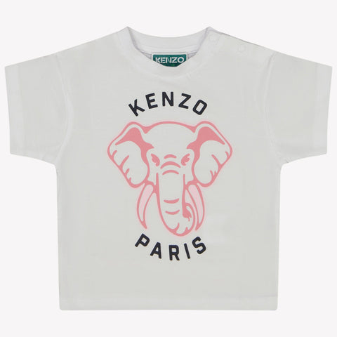 Kenzo Kids Baby Meisjes T-shirt Wit 6 mnd