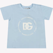 Dolce & Gabbana Baby Garotos T-shirt azul claro