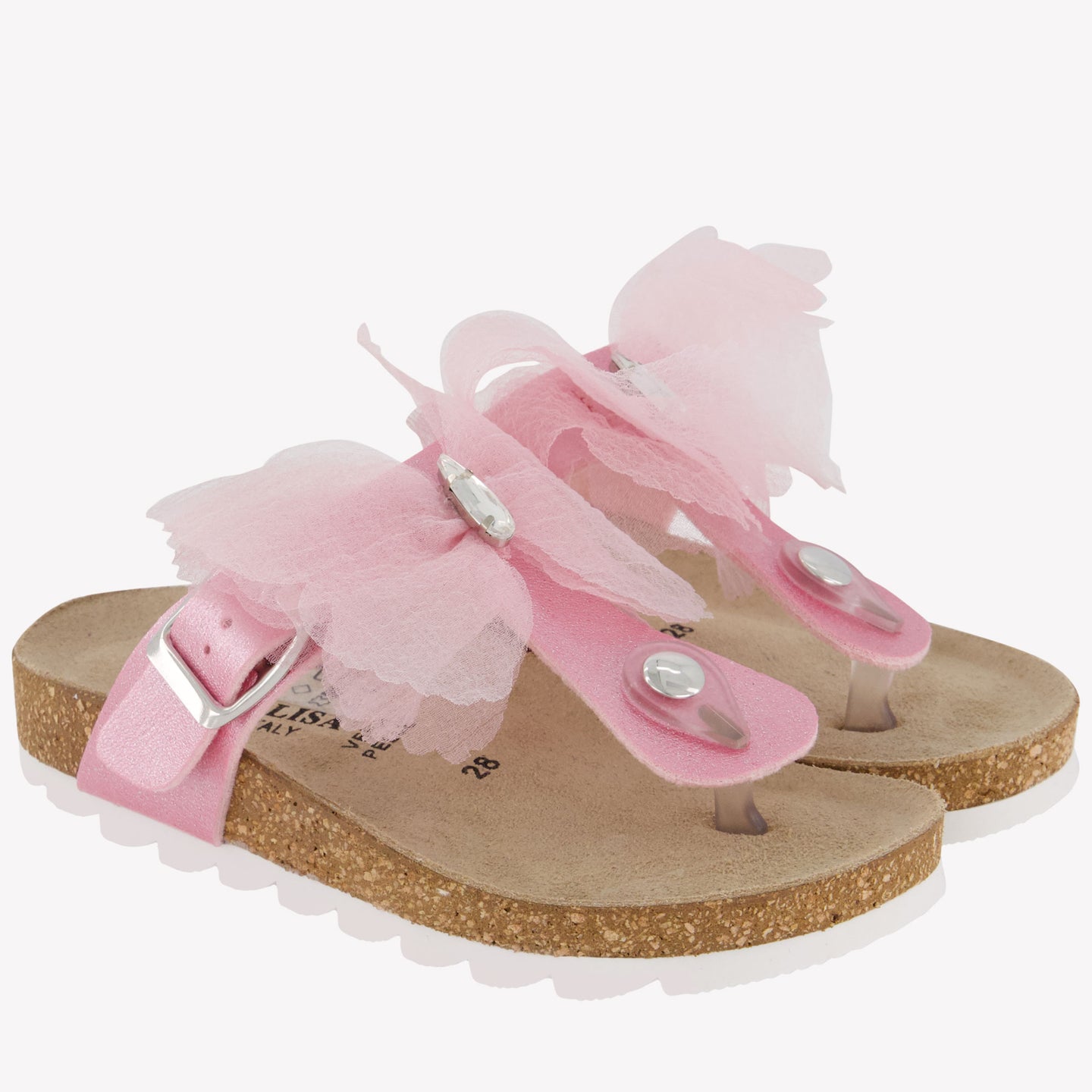 MonnaLisa Ragazze Pantofole Rosa Chiaro