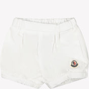 Moncler meninas shorts brancos