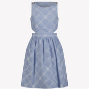 Versace Children's Girls Dress Light Blu