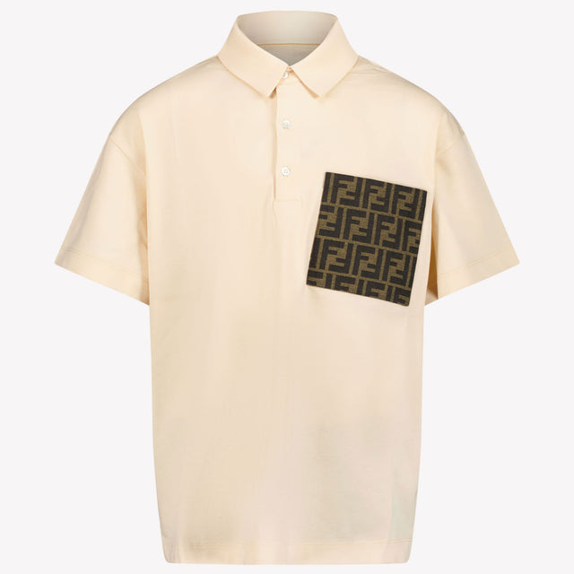 Fendi Enfant Garçons Polo Beige