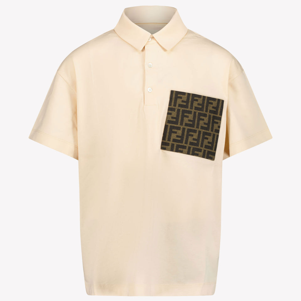 Fendi Enfant Garçons Polo Beige