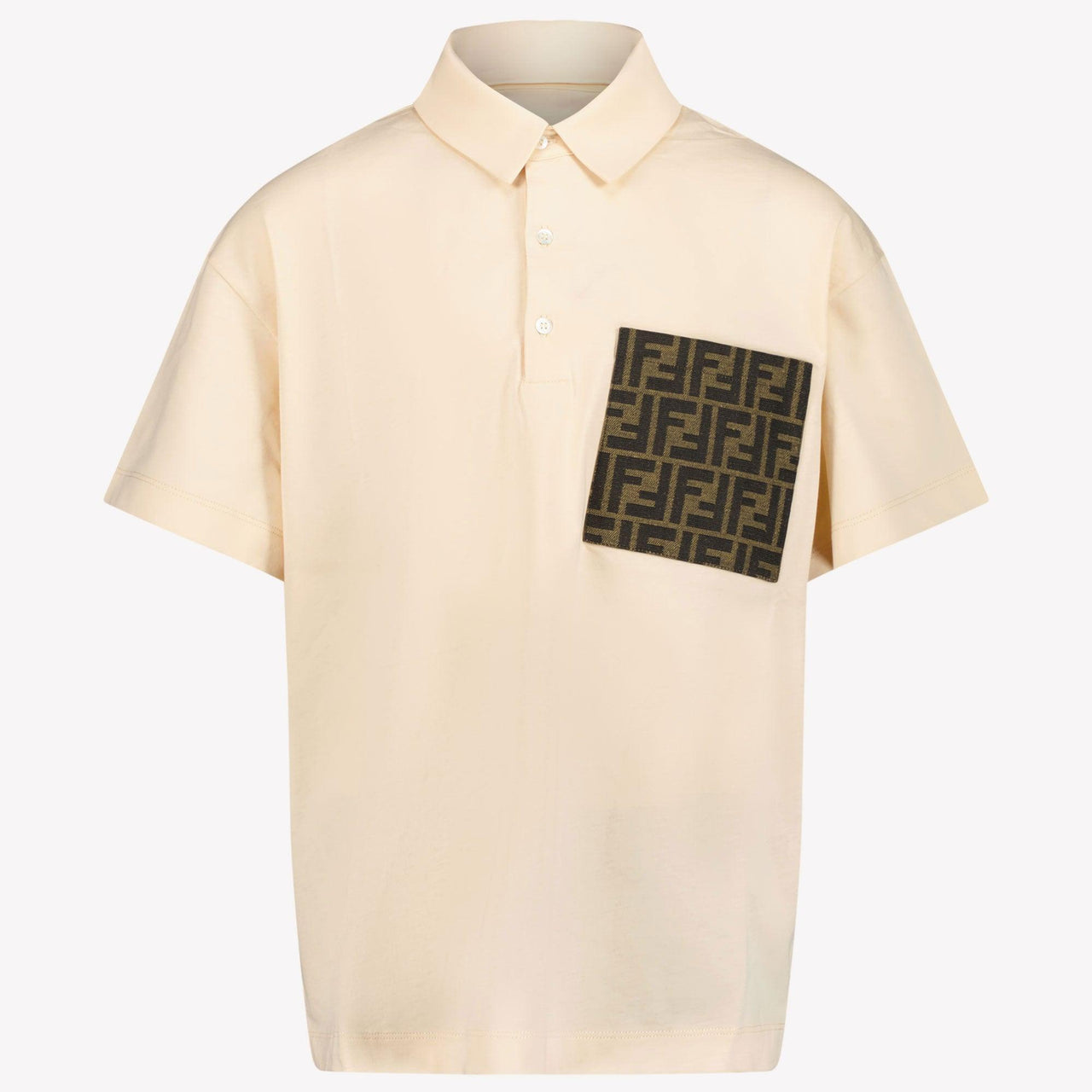 Fendi Kinder Jungen Polo Beige